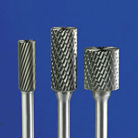 Carbide burrs in double cut