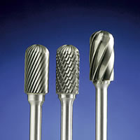 Carbide burrs in double cut