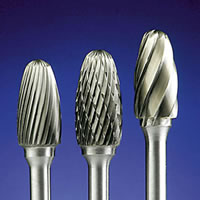 Carbide burrs in double cut