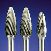 Carbide burrs in double cut