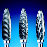 Carbide burrs in double cut