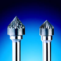 Carbide burrs in double cut