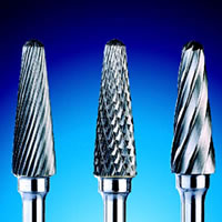 Carbide burrs in double cut