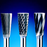 Carbide burrs in double cut